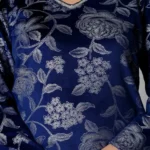Flowery Bluish Kurta