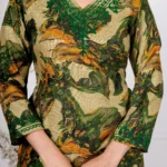 Designed Green Kurti