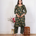 Luxurious Green flowery Kurta